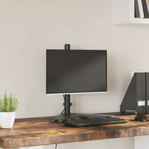 vidaXL Monitor Mount Black Steel VESA 75/3.94 "