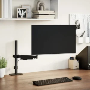 vidaXL Single Monitor Arm for Max 27 Inch Screen Gas Spring 22.0 lb