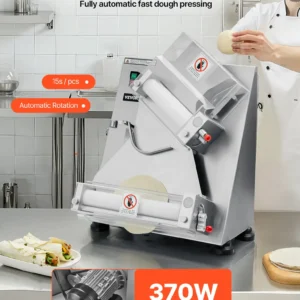14 Inch Pizza Dough Roller Sheeter Automatic Commercial Pizza Dough Press 370W