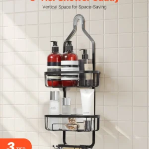 Shower Caddy 3-Tier Hanging Bathroom Shower Storage Organization Shelves Rack